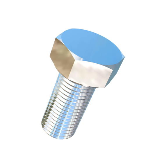 Titanium 3/8-24 X 13/16 inch UNF Fully Threaded Allied Titanium Hex Head Bolt (No Dimple)